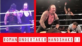 Undertaker and Roman reigns Handshake !! Roman Undertaker Team Up!!