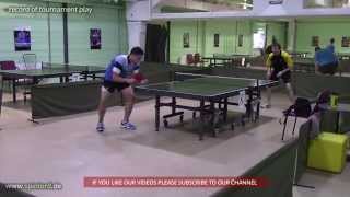 SPINLORD Agenda 0.8 fh & bh chopping against topspin on Sword 309 table tennis technique