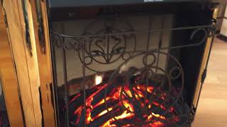 Электрокамин очаг Real Flame Fobos Lux Brass (Золотой) и Majestic Lux Brass