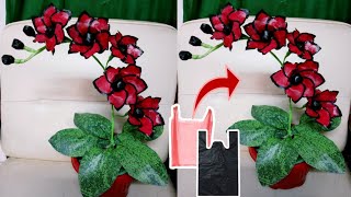 Cara Membuat Bunga dari Plastik Kresek | Kerajinan Tangan Bunga DIY By Pramita