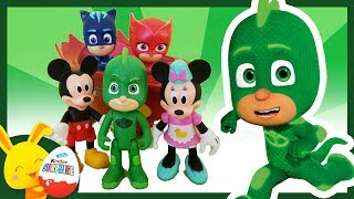 Histoire de Super Heros: Les PYJAMASQUES et Mickey. Yoyo, Gluglu, Bibou. Touni Toys Titounis