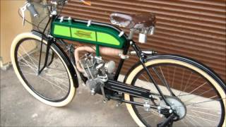 Motorized bicycle early motorcycle replica "Petrograd 66". Мотовелосипед "Петроград 66".