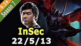 Choi inSec Kha'Zix Jungle vs Rengar - Patch 6.24 KOREA Ranked