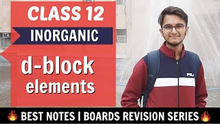 D block Elements | Class 12 Inorganic Chemistry | Crash Course & Notes