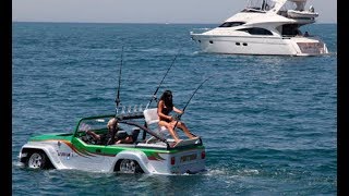 Самый смешной автомобиль в мире | Автомобиль амфибия WaterCar Panther | Новинки Наука и техника