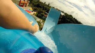 АКВАПАРК Большие горки Water Park видео Дети в аквапарке Катаемся на горках развлечения для детей