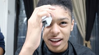 TEACHING MY SON HOW TO CUT HIS OWN HAIR | SINGLE MOM | HOW TO BE A MAN | PARENTING