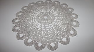 Салфетка крючком (27см).