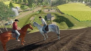 Фермер симулятор ? 2019 лошади ? . Скачки, гонки на лошадях. Farming Simulator 2019.