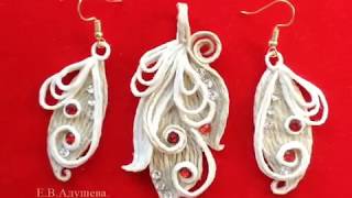 Jute jewelry "Eve"/ Бижутерия из джута "Ева"Обзор моих работ. Творческая студия "ЕВА".