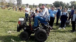 Самодельный миниатюрный трактор