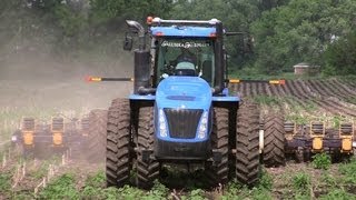 Galusha Farm - New Holland T9.450 Tractor, Strip Tillage on 6-7-2013