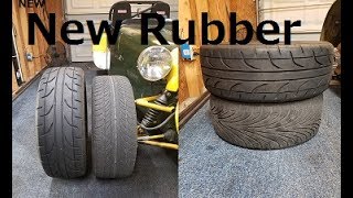 The 7 is getting some new rubber. (Dunlap Direzza sport z1's)