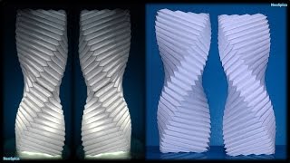 Tutorial 15 - Twisted Column Paper Lamp Fold
