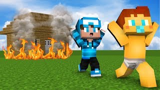 ВЕСЕЛЫЙ РЕБЕНОК ПОДЖОГ ДОРОГОЙ ДОМ! ! FUNNY KIDS #4 MINECRAFT сериал