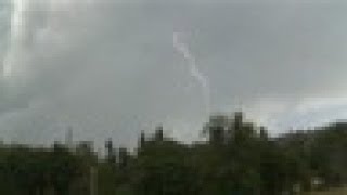 Man records lightning strike that nearly killed him