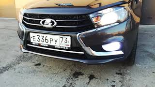 Накладка хром на бампер для автомобиля Лада Веста