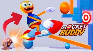 РОКЕТ БАДИ ПОПАДИ ЛЮБЫМ СПОСОБОМ! #4 АНТИСТРЕСС НА ТЕЛЕФОН! Игра как Kick the Buddy