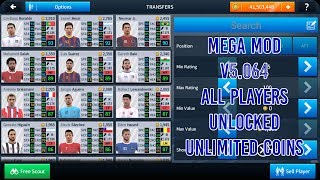 Dream League Soccer 2018 MEGA MOD V5.064 - Unlocked All players & Unlimited Coins