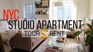 New York City Studio Apartment Tour & Rent  |  Fly With Stella