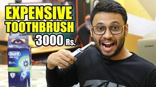 MY NEW EXPENSIVE ELECTRIC TOOTHBRUSH | Oral B Pro 600 Unboxing & Review