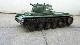 Rc Tank, KV-1, 1/16, Heng long, Clark tk22, RRZ, Fahrtest