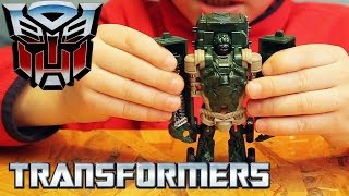 Игрушки Трансформеры. Автобот Хаунд - одним движением. Transformers Age of Extinction Autobot Hound