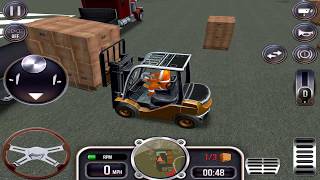 Forklift & Flatbed Truck Android IOS - Construction Simulator - Extreme Trucks Simulator Game #9