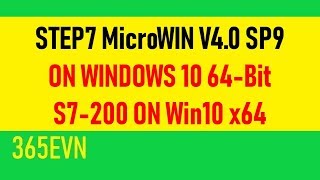 Install Step7 MicroWIN V4.0 SP9 on Windows 10 64-bit | S7 200 on Win 10 x64