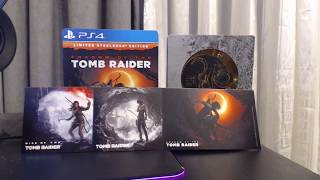 Shadow of the Tomb Raider PS4 Unboxing - Limited Steelbook Edition