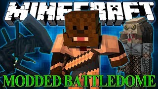 Minecraft ALIENS VS PREDATOR MODDED BattleDome | JeromeASF