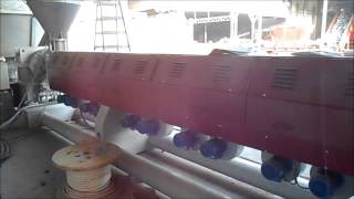 recycling extruder 160 mm. 900 kg/h for PE PP PC ABS Tecnova brand