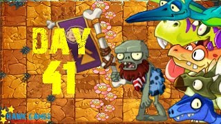 Plants vs Zombies 2 - Jurassic Marsh - Day 41 [Last Stand III] No Premium