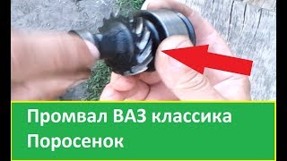 Что будет если долго не менять промвал ВАЗ, поросенок. Деревенские будни. ВАЗ в деревне.