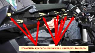 Основные точки подключения автозапуска на автомобиль TOYOTA RAV 4 NEV
