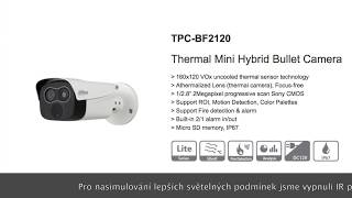 NOČNÍ TEST | Dahua TPC-BF2120 - Termální mini hybrid bullet  (Dahua Czech&Slovak)