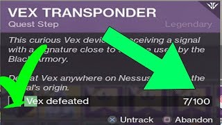 100 Vex Kills Completed (EZ Farm)-Destiny 2(Izanami Forge )