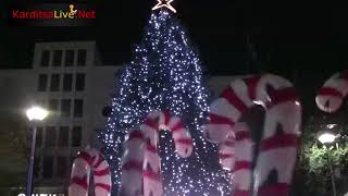 Φωταγωγήθηκε το Χριστουγεννιάτικο Δέντρο στην Καρδίτσα