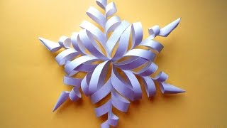 Снежинка из бумаги Новогодние поделки своими руками