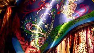 Colorful Satin Scarves in motion
