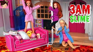 Barbie Dolls Play Floor is Lava and 3 AM Slime Challenge - Royal High Ep 15 - Doll Toy Show