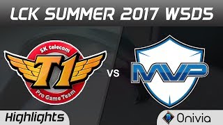 SKT vs MVP Highlights Game 1 LCK SUMMER 2017 SK Telecom T1 vs MVP By Onivia