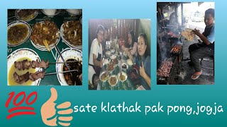 Kuliner jogja sate klathak pak pong#wajib dicoba#vlog 116