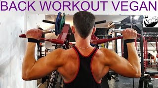 Тренировка СПИНЫ для вегана | BACK WORKOUT VEGAN
