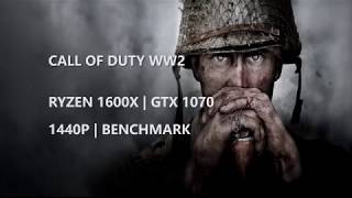 CALL OF DUTY WW2 | 1440p | RYZEN 1600X | GTX 1070 | FPS PERFORMANCE TEST