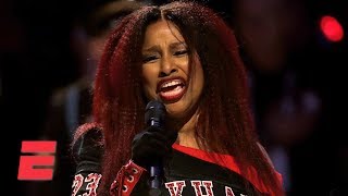 Chaka Khan sings the national anthem at the 2020 NBA All-Star Game | ESPN