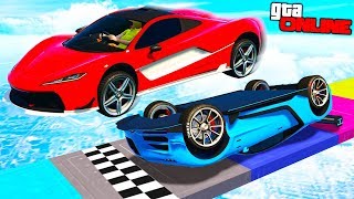 ПЕРЕВЕРНУЛСЯ ПЕРЕД ФИНИШЕМ! СЛОЖНЕЙШИЕ ПОВОРОТЫ И АВТОРАМПЫ! - СКОРОСТНЫЕ ГОНОЧКИ В ГТА 5 ОНЛАЙН