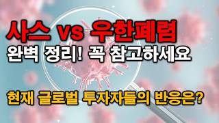 사스 vs 우한폐렴, 완벽 정리! 현재 진행상황과 향후 대응방법, 가장 민감한 글로벌 투자자들의 반응은?