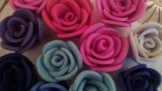 ✿ ❀Маленькие  розы из фоамирана самый легкий способ✿ ❀