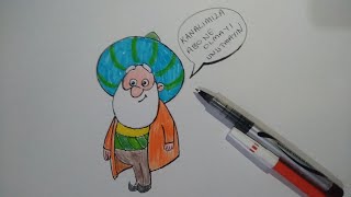 Nasreddin Hoca Çizimi Nasreddin Hoca zaman yolcusu